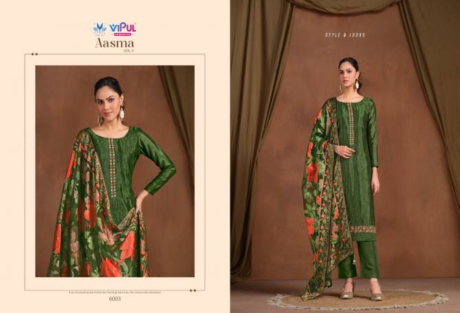 Aasma Vol 3 By Vipul Chinon Chiffon Embroidery Salwar Suits Wholesale Online